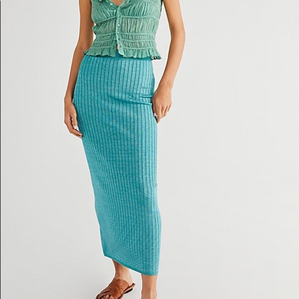 Free People beach to night midi swit skirt